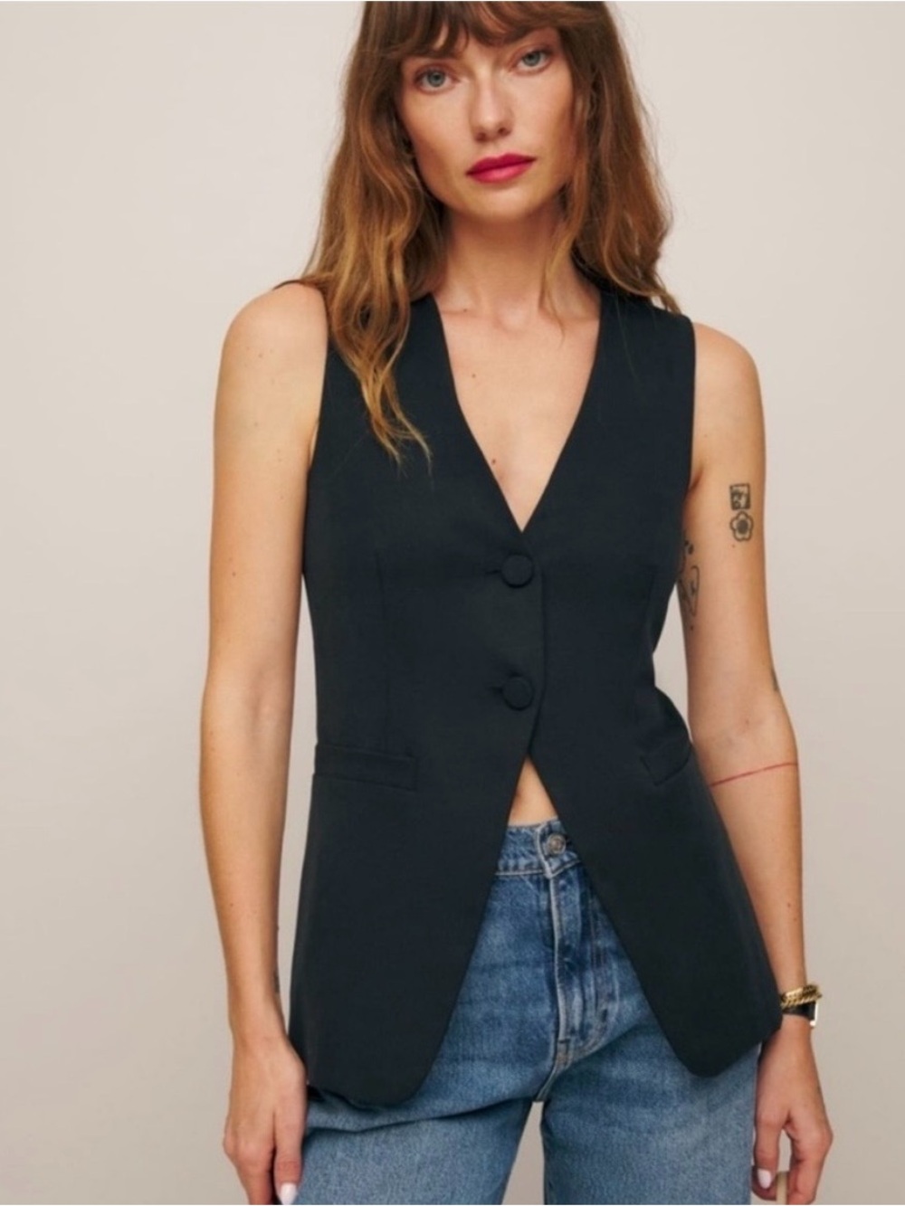 Reformation Casey Vest NWT